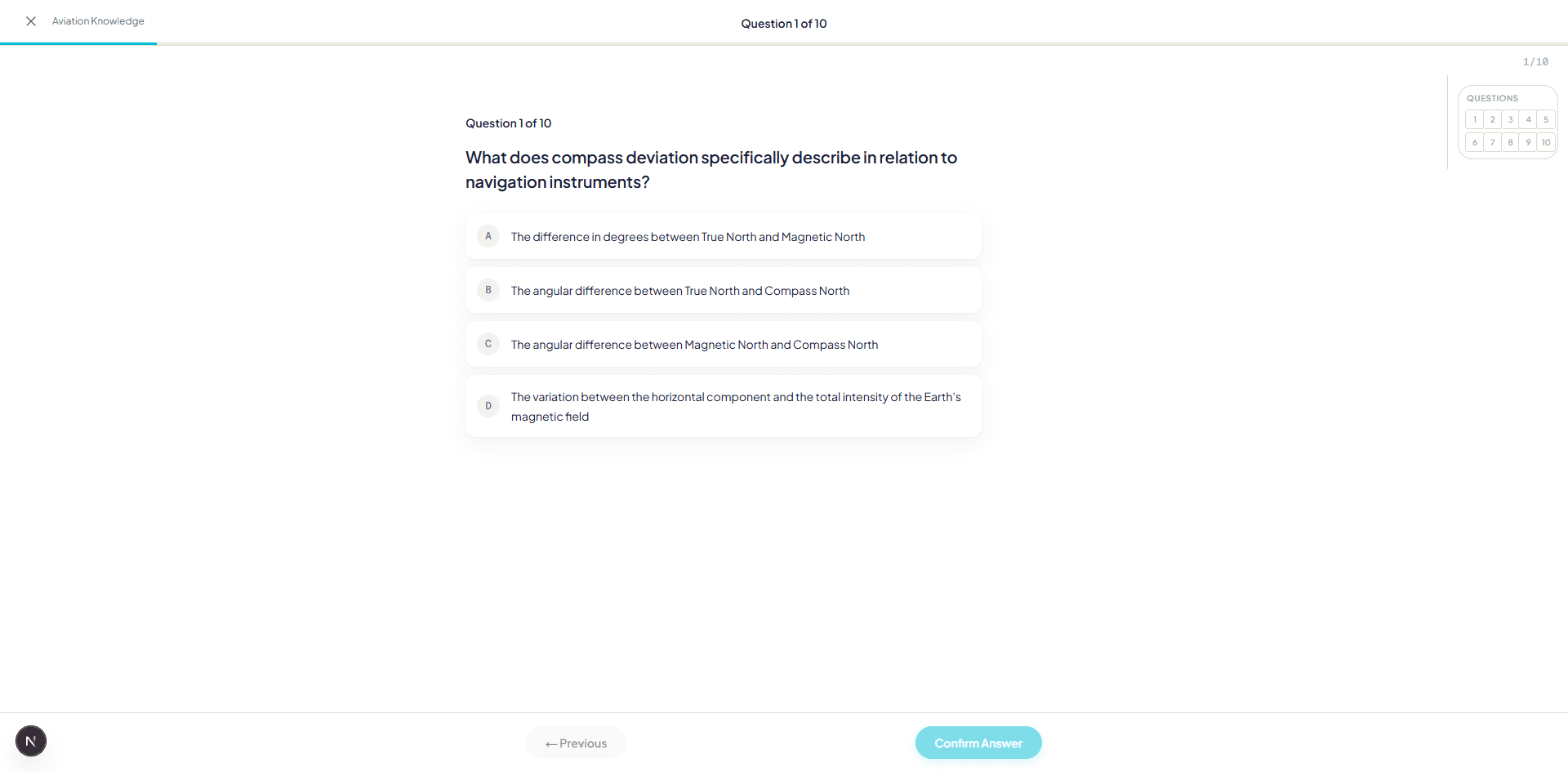 Aviation Knowledge — Test Mode